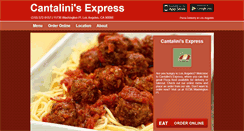 Desktop Screenshot of cantalinisexpressla.com